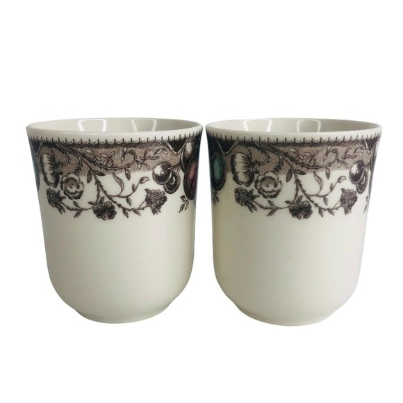 2 New Johnson Brothers Turkey Mugs Thanksgiving Set His Majesty Coffee Cups - Picture 9 of 11